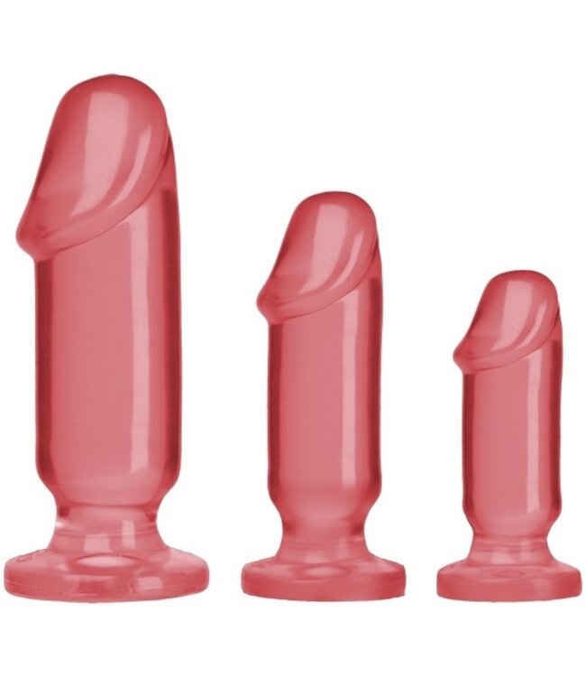 Doc Johnson Doc Johnson - Crystal Jellies Anal Starter Kit - Roze