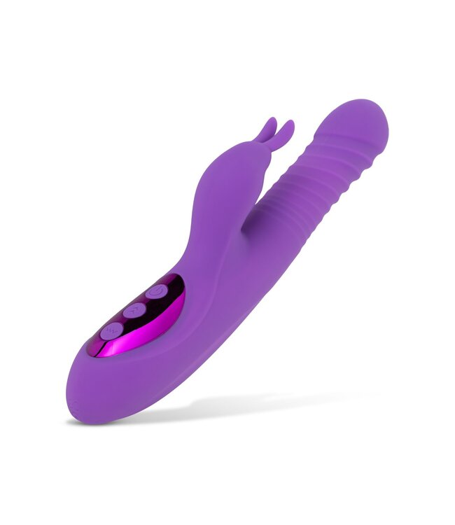 Teazers Teazers – Stotende, Verwarmende Rabbit Vibrator – Paars