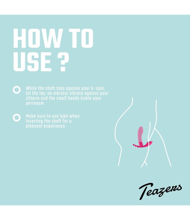 Teazers Teazers Draagbare Vibrator met Afstandsbediening