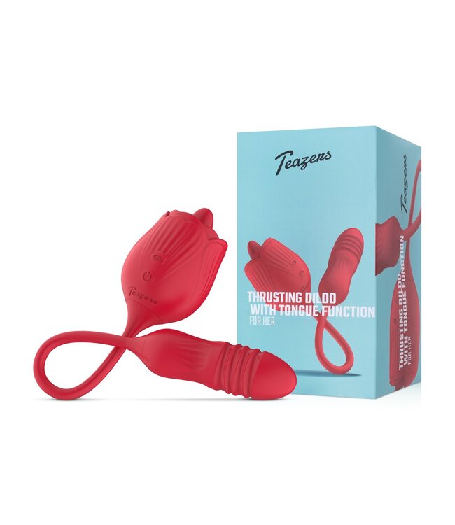 Teazers Teazers – Roos Stotende Dildo Vibrator – Rood