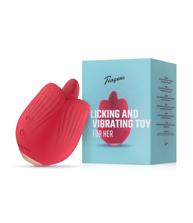 Teazers Teazers Roos Vibrator - Likken en Vibreren