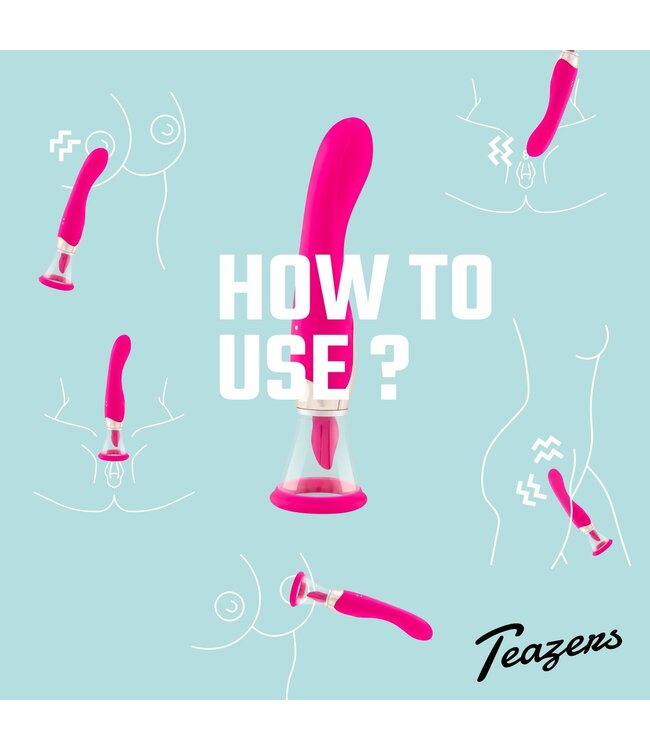 Teazers Teazers - Pleasure Pump Met G-Spot Vibrator - Roze