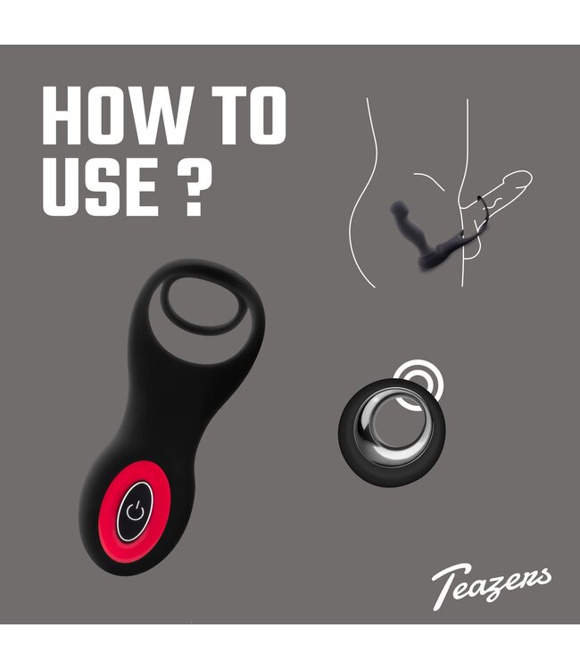 Teazers Teazers Cock And Ball Ring Prostate Vibrator Met Afstandsbediening
