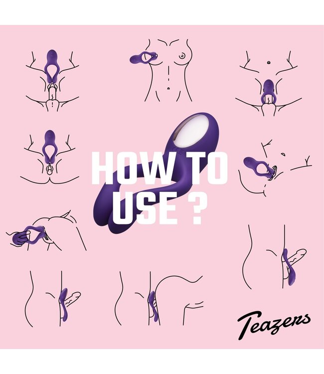 Teazers Teazers – Partner Multifun Koppelvibrator – Paars