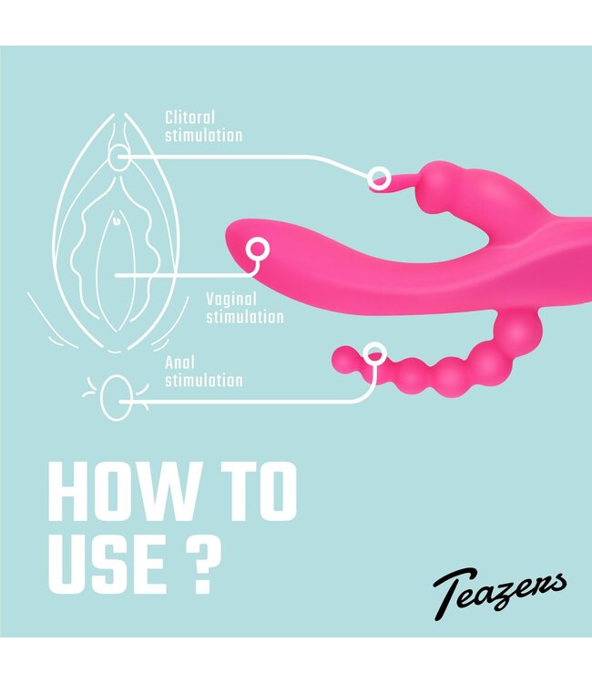 Teazers Teazers – Dubbele Rabbit Vibrator – Roze