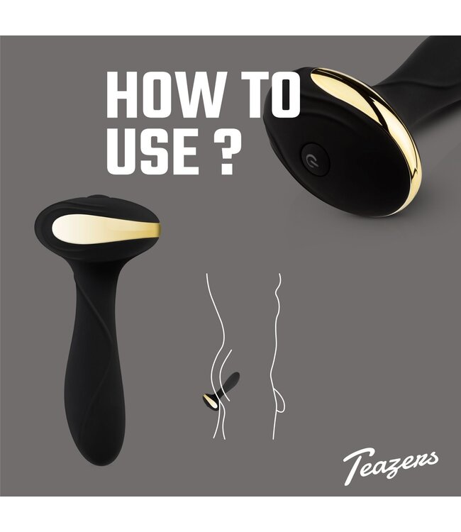 Teazers Teazers – Heat Of The Moment Buttplug Vibrator – Zwart