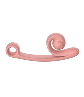SVibe Snail Vibe Curve Duo Vibrator - Peachy Pink