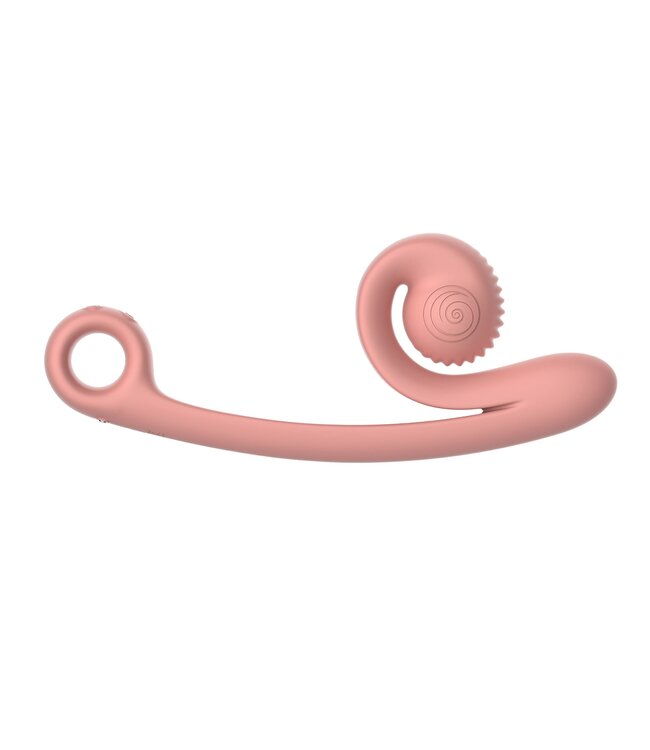 SVibe Snail Vibe Curve Duo Vibrator - Peachy Pink