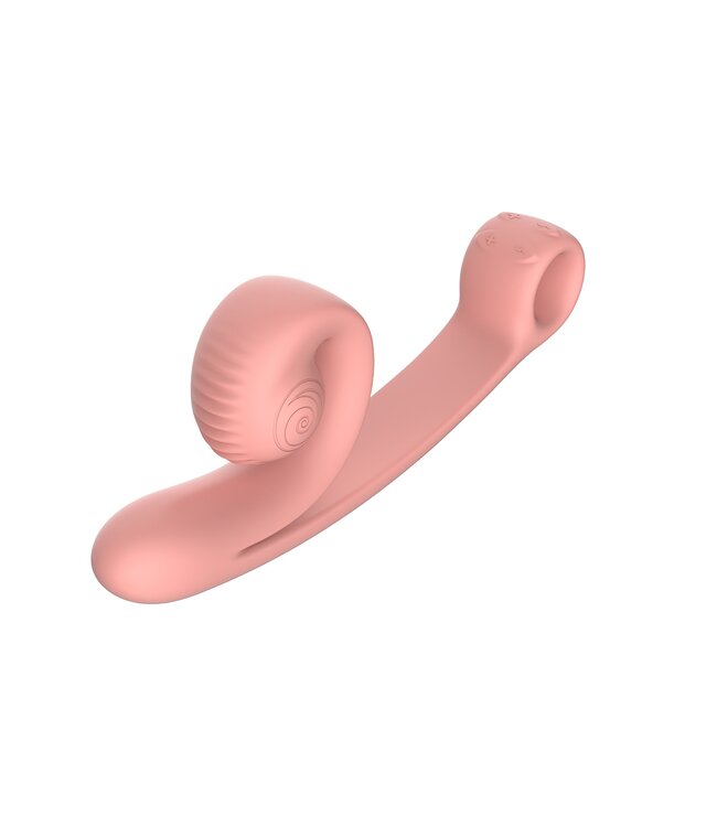 SVibe Snail Vibe Curve Duo Vibrator - Peachy Pink