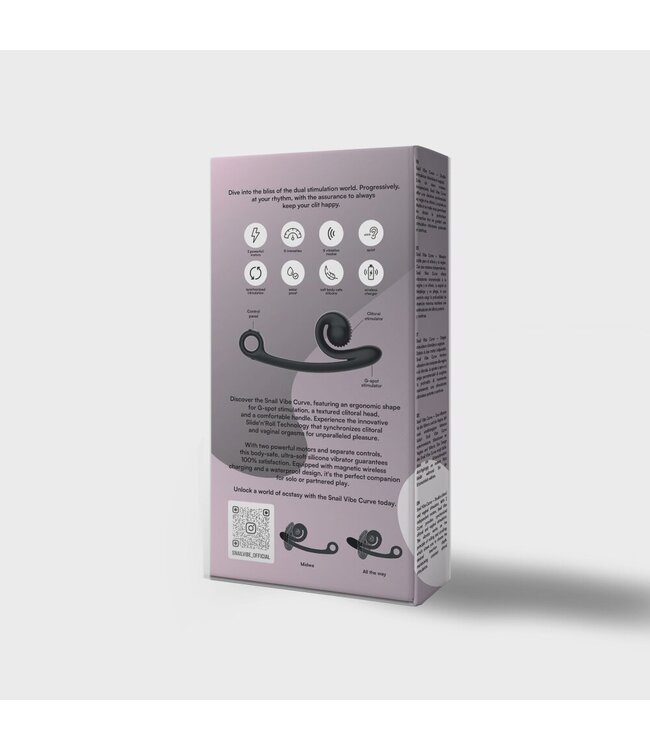 SVibe Snail Vibe Curve Duo Vibrator - Zwart