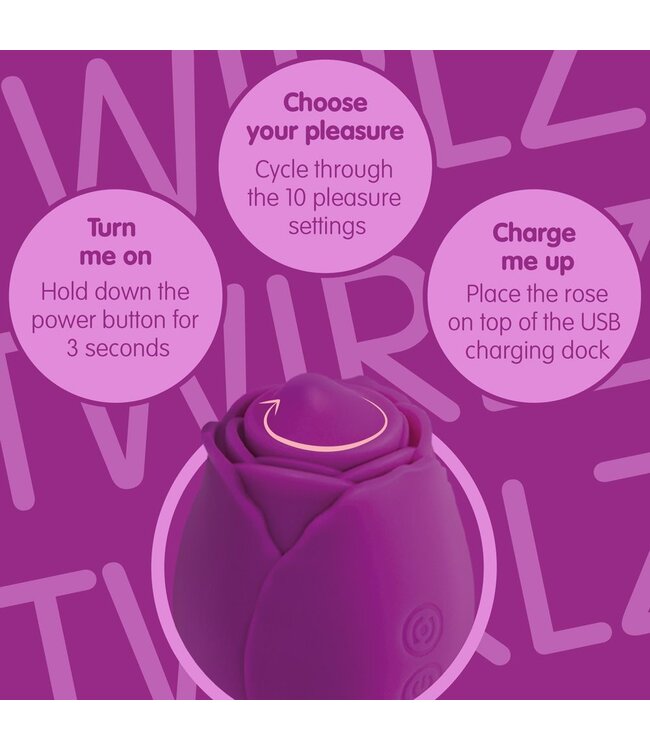 Creative Conceptions Skins Rose Buddies - The Rose Twirlz Vibrator