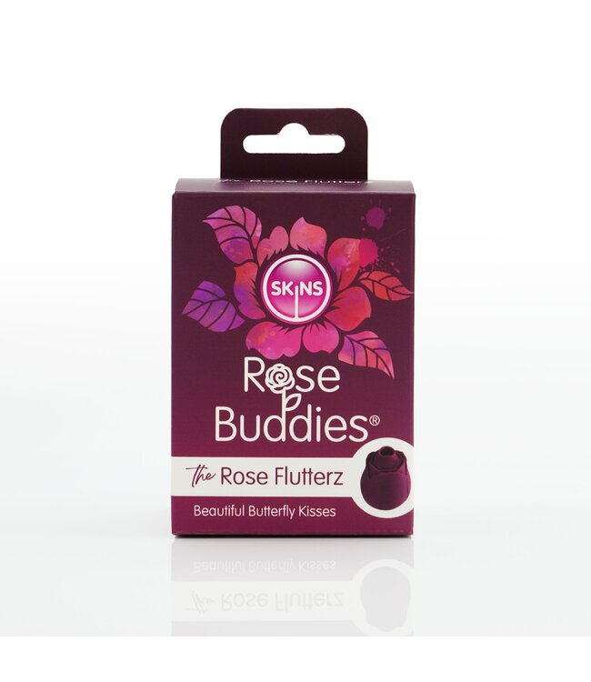 Creative Conceptions Skins Rose Buddies - The Rose Flutterz Vibrator - Wijnrood