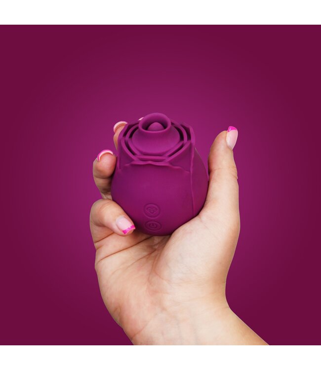 Creative Conceptions Skins Rose Buddies - The Rose Flutterz Vibrator - Wijnrood