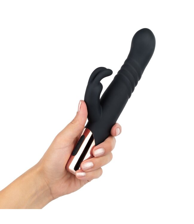 Rosy Gold Rosy Gold - Rabbit Vibrator Met Stootfunctie - Zwart
