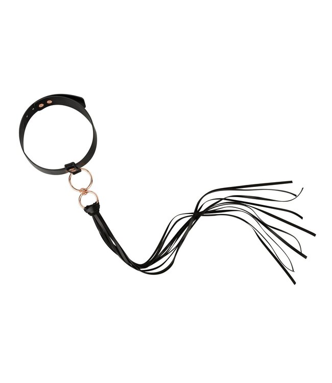 Rosy Gold Rosy Gold - Halsband met Flogger - Zwart