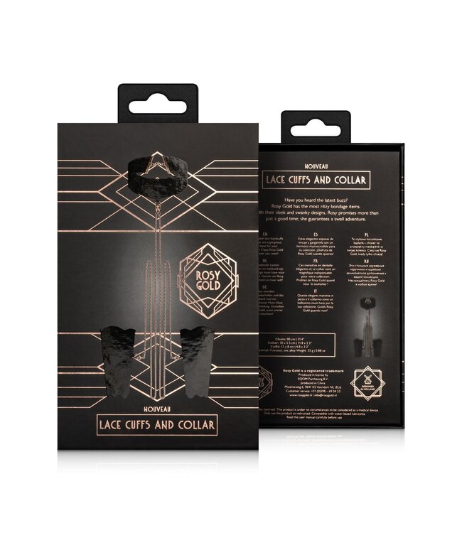 Rosy Gold Rosy Gold - Kant Manchetten en Kraag - Zwart