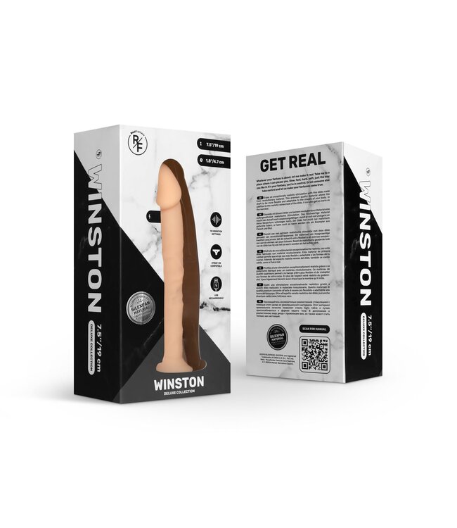 Real Fantasy Real Fantasy Deluxe - Winston Vibrerende Realistische Dildo - 18 cm