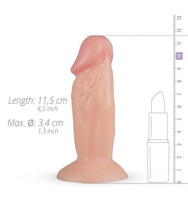 Real Fantasy Archi Realistische Dildo Met Zuignap - 11,5 cm