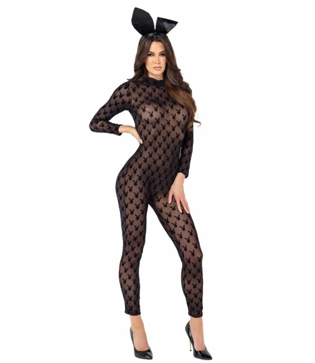 Playboy Lingerie Playboy Lingerie - Playboy Bunny 2-Delige Set - Zwart