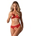 Obsessive Obsessive - 870-sec-3 Tweedelige Set - Rood