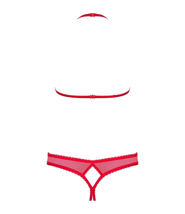 Obsessive Obsessive - 870-sec-3 Tweedelige Set - Rood