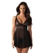 Obsessive Obsessive - Idillia Babydoll en String - Zwart
