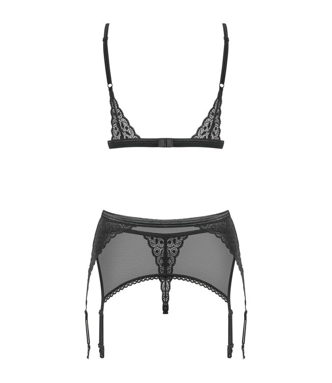 Obsessive Obsessive - 3-delige Bh-set Shibu - zwart