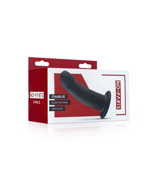No-Parts No-Parts - Charlie Dildo 14.5 cm - Zwart