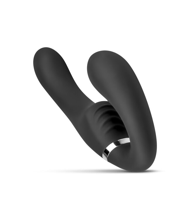 No-Parts No-Parts - Avery Strapless Strapon Vibrerende Dildo 22 cm - Zwart