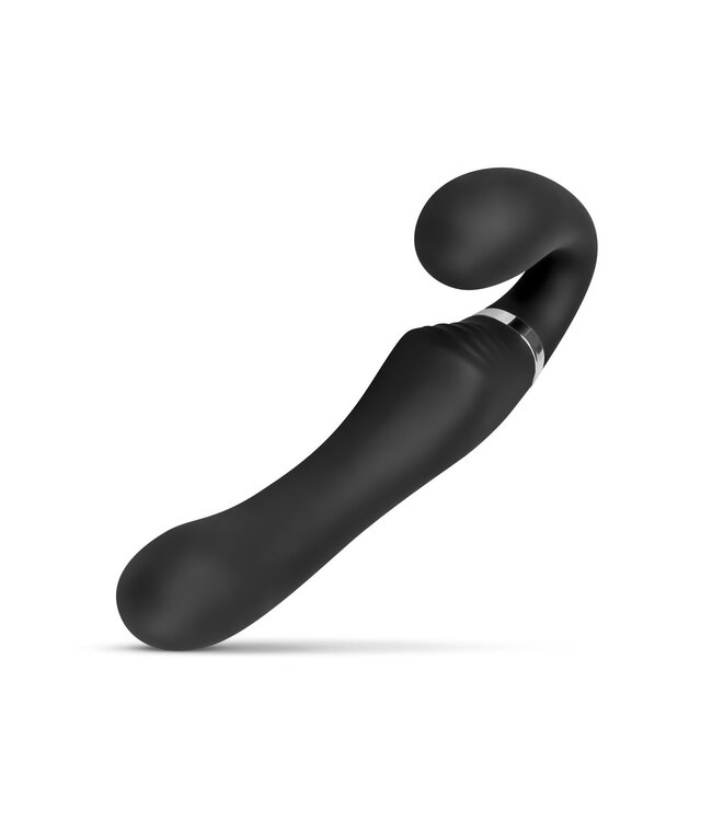 No-Parts No-Parts - Avery Strapless Strapon Vibrerende Dildo 22 cm - Zwart