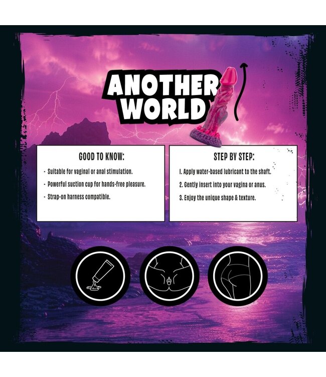 Mythical Mates Mythical Mates - Another World Dildo Roze & Paars - 22.4 cm
