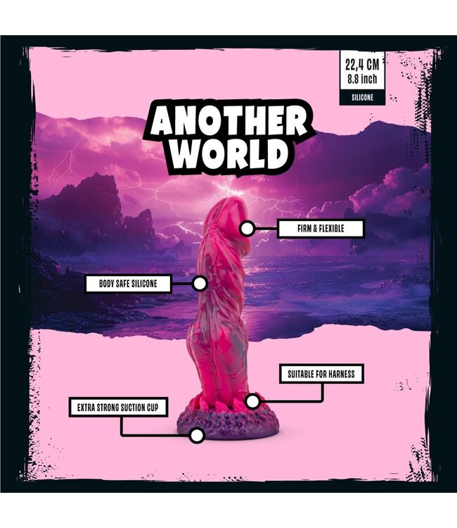 Mythical Mates Mythical Mates - Another World Dildo Roze & Paars - 22.4 cm