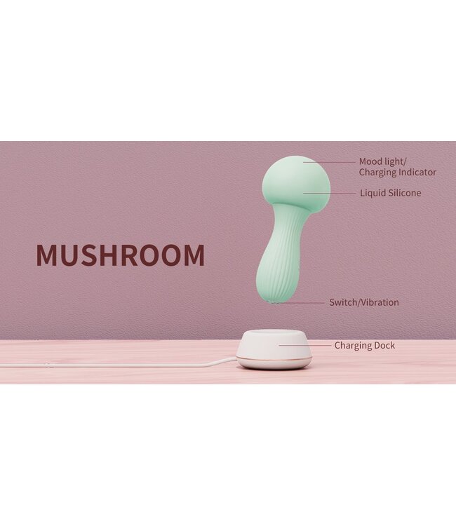 OTOUCH OTOUCH - Mushroom Siliconen Wand Vibrator - Teal
