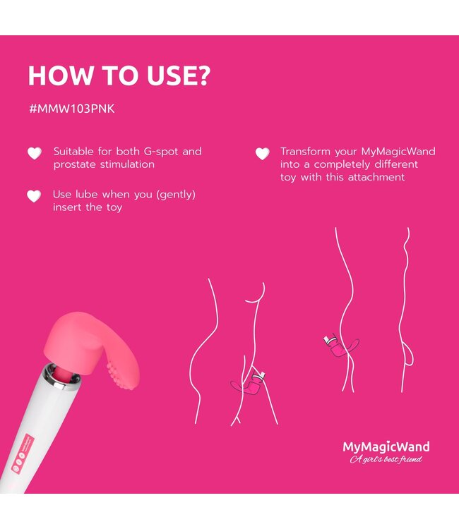 MyMagicWand MyMagicWand G-Spot/Prostaat Opzetstuk - Roze
