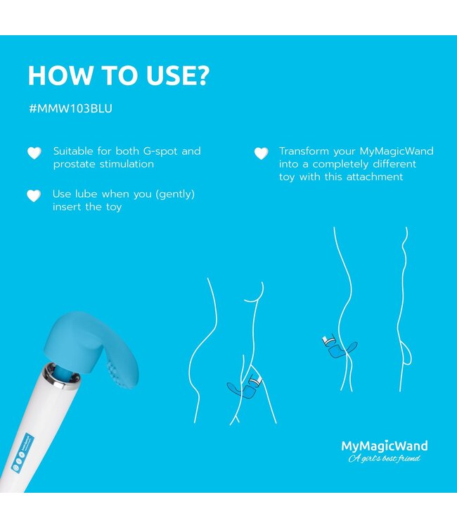 MyMagicWand MyMagicWand G-Spot/Prostaat Opzetstuk - Blauw