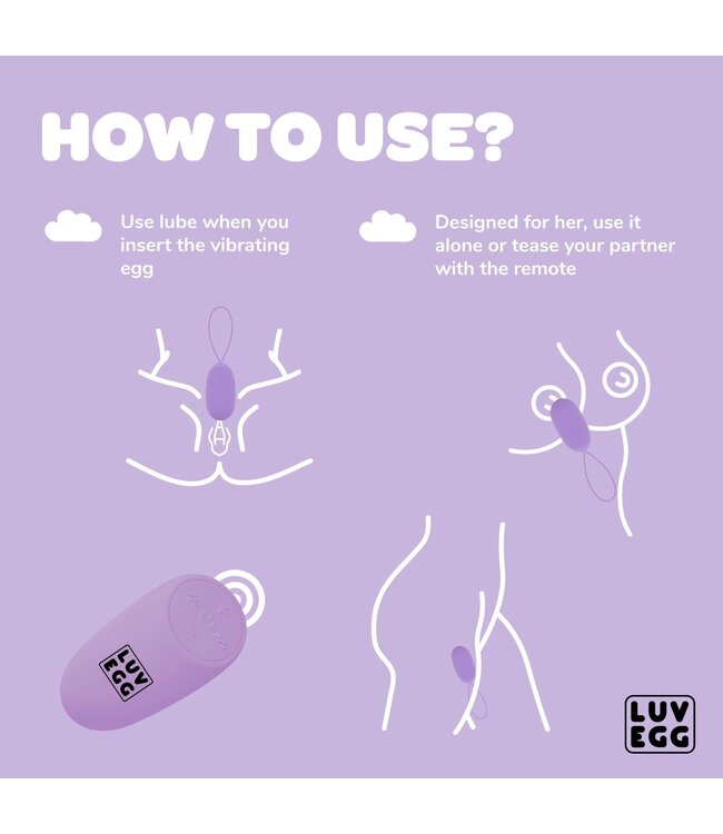 LUV EGG LUV EGG XL - Paars