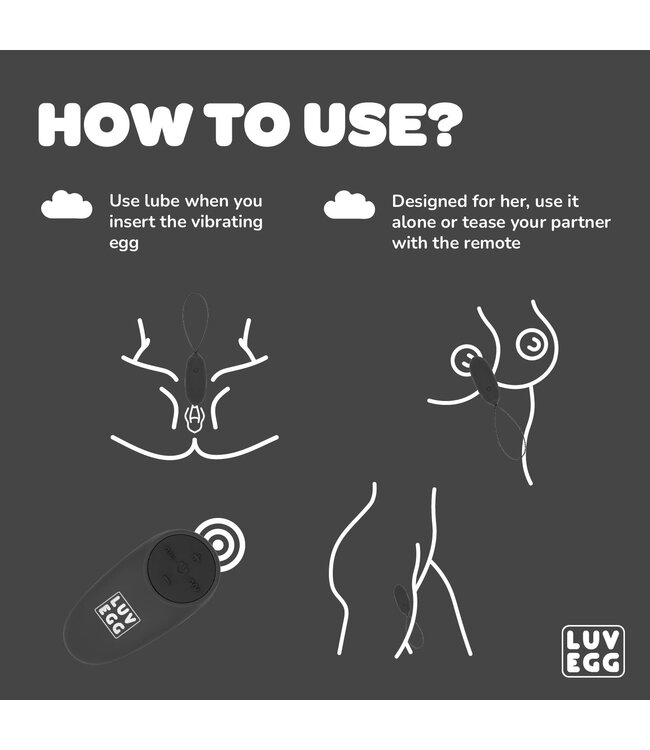 LUV EGG LUV EGG - Zwart