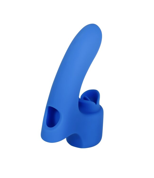 Gender X Evolved - Flick It Vinger Vibrator - Blauw