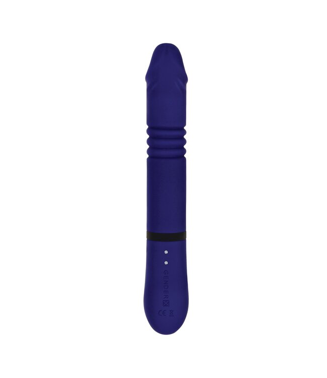 Gender X Evolved - All in One Rabbit Vibrator - Royal Blue