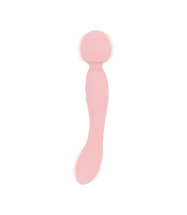 Good Vibes Only Good Vibes Only - Dubbelzijdige Wand Vibrator - Soft Silicone - Roze