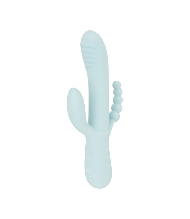 Good Vibes Only Good Vibes Only - Triple Stimulation Vibe - Soft Silicone - Blauw