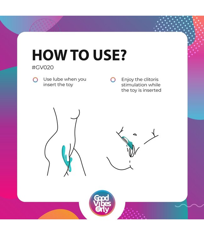 Good Vibes Only Good Vibes Only - Lisa Stotende Rabbit Vibrator met G-Spot stimulator