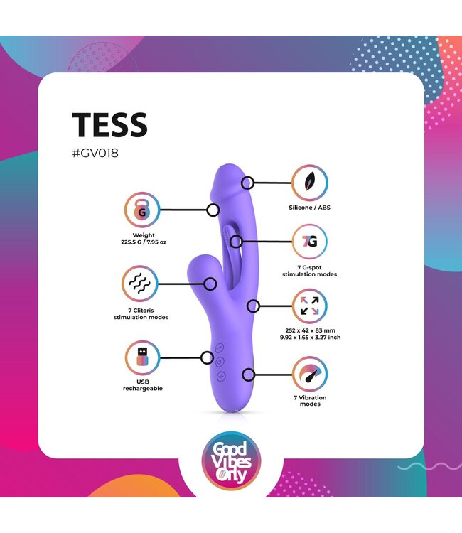 Good Vibes Only Good Vibes Only - Tess Rabbit Vibrator met G-Spot stimulator