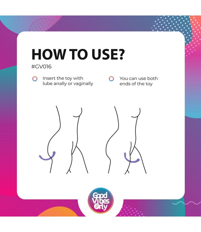 Good Vibes Only Good Vibes Only - Double End Vibrator Leah - Paars