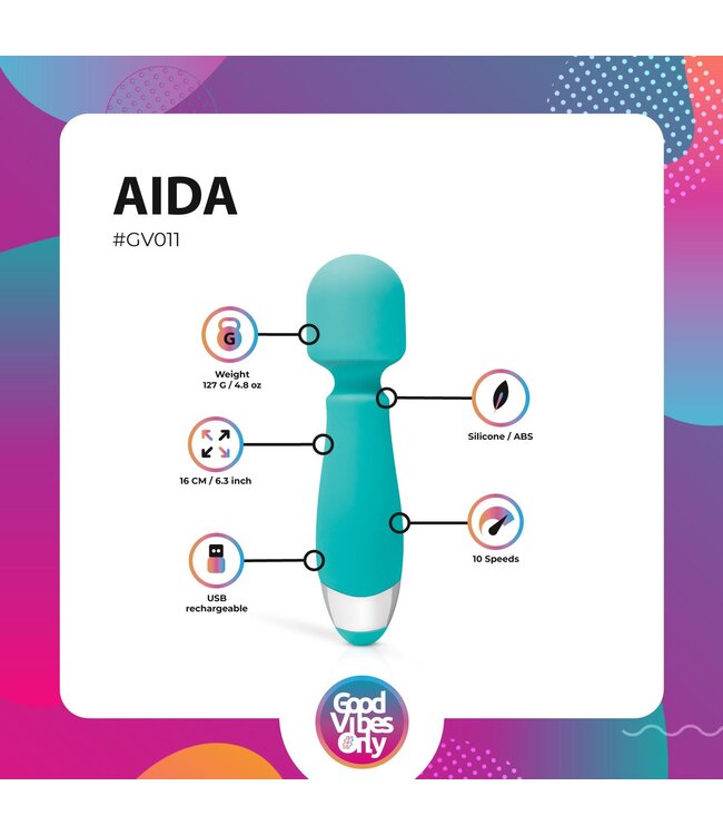 Good Vibes Only Aida Wand Massager