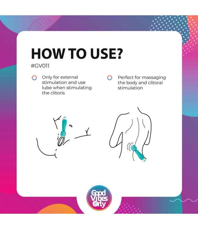 Good Vibes Only Aida Wand Massager