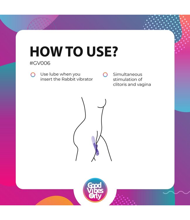 Good Vibes Only Fane Rabbit Vibrator