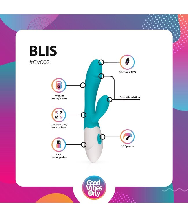 Good Vibes Only Blis Rabbit Vibrator
