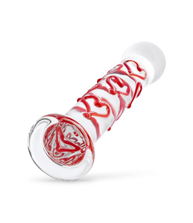 Gildo Gildo - Glazen G-spot/Prostaat Dildo Met Hartjes No.30