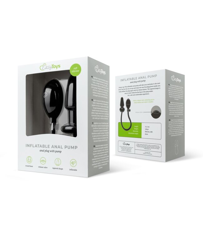 Easytoys Anal Collection Opblaasbare Anaal Plug - Zwart